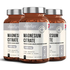Magnesium Citrate 1480mg Providing 444mg Elemental Magnesium per Serving