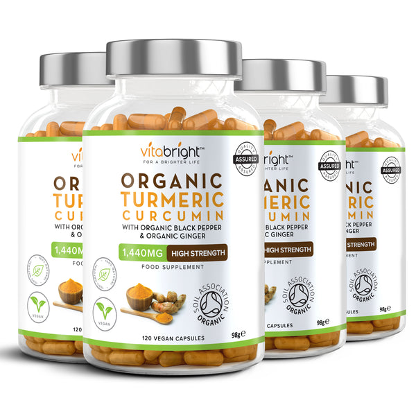 Organic Turmeric Curcumin 1440mg with Organic Black Pepper & Organic