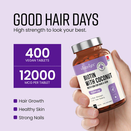 Biotin Tablets with Coconut
