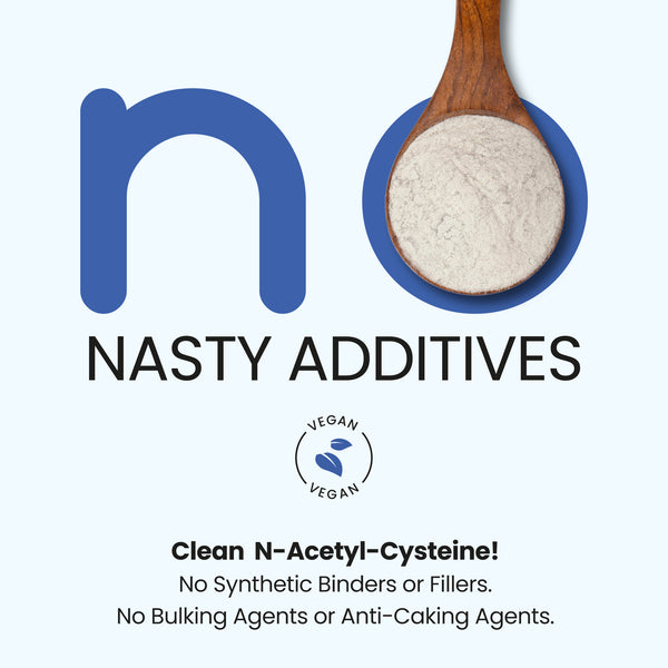 NAC - N-Acetyl Cysteine 600mg 180 x Vegan Capsules - Max Strength