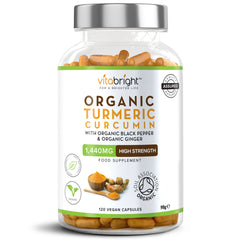 Organic Turmeric Curcumin 1440mg with Organic Black Pepper & Organic Ginger
