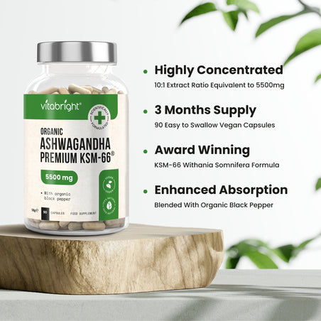 Ashwagandha Tablets Organic KSM-66