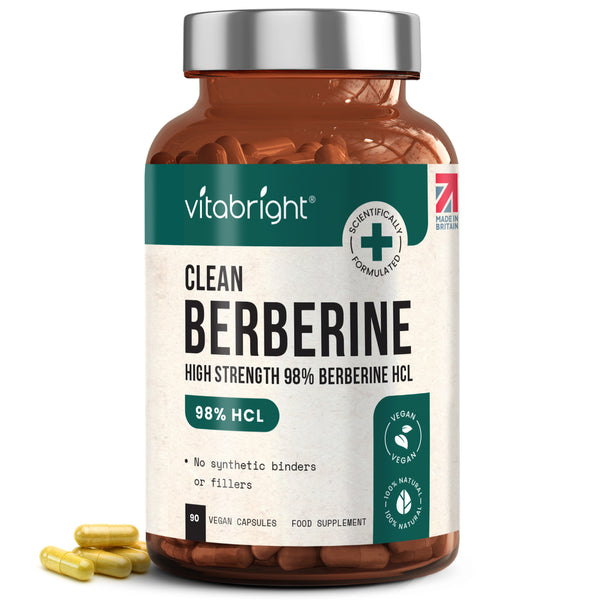 Vitabright Clean Berberine supplement bottle with capsules on a white background_en