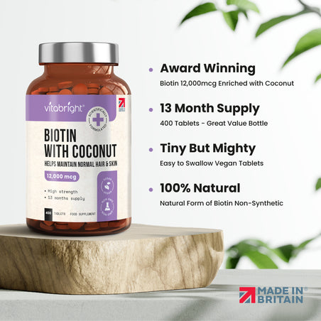 Biotin Tablets with Coconut