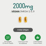 Vegan Omega 3 6 9 Capsules - Hemp Seed Oil
