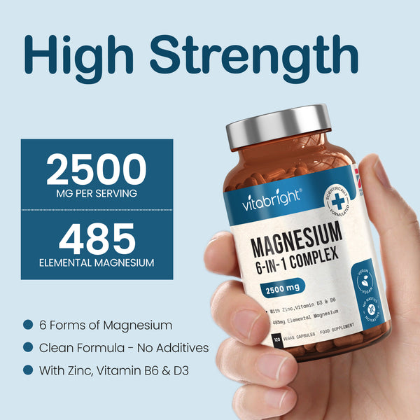 Magnesium Complex 6-in-1 Supplement with Zinc