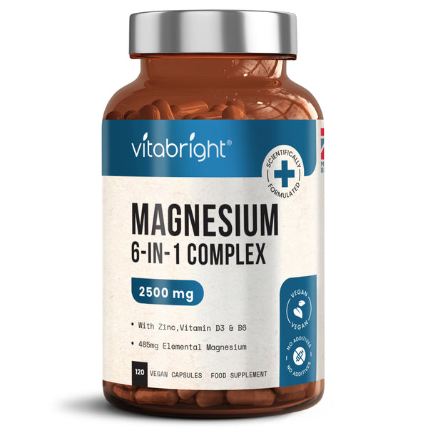 Advanced Mineral Complex 6-in-1 - With Zinc, D3 & B6 - Vegan, 120 Capsules - Image 12