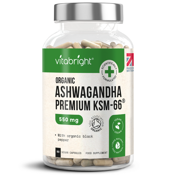 Nutravita Organic Ashwagandha KSM-66 with Black Pepper Extract