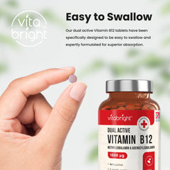 Dual Active Vitamin B12 - 60 Vegan Tablets