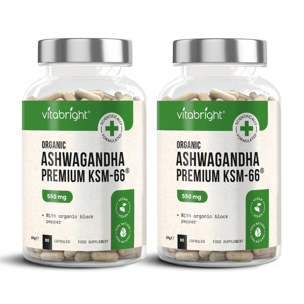 Nutravita Organic Ashwagandha KSM-66 with Black Pepper Extract
