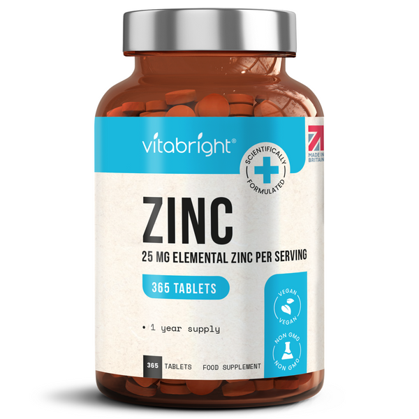 Zinc Gluconate 25mg | 1 Years Supply | Easy To Swallow | Superior ...